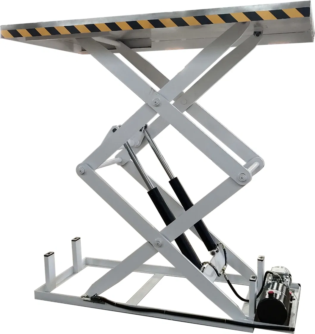 500kg Mobile Hydraulic Scissor Lift Table Lifting Trolley Electric Lift Cart Bike Trolly