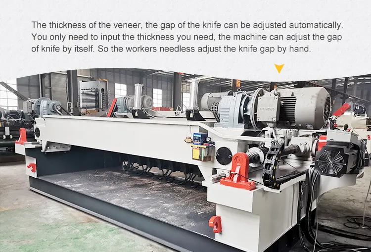 8FT Veneer Peeling Machine Less Veneer for Plywood Making