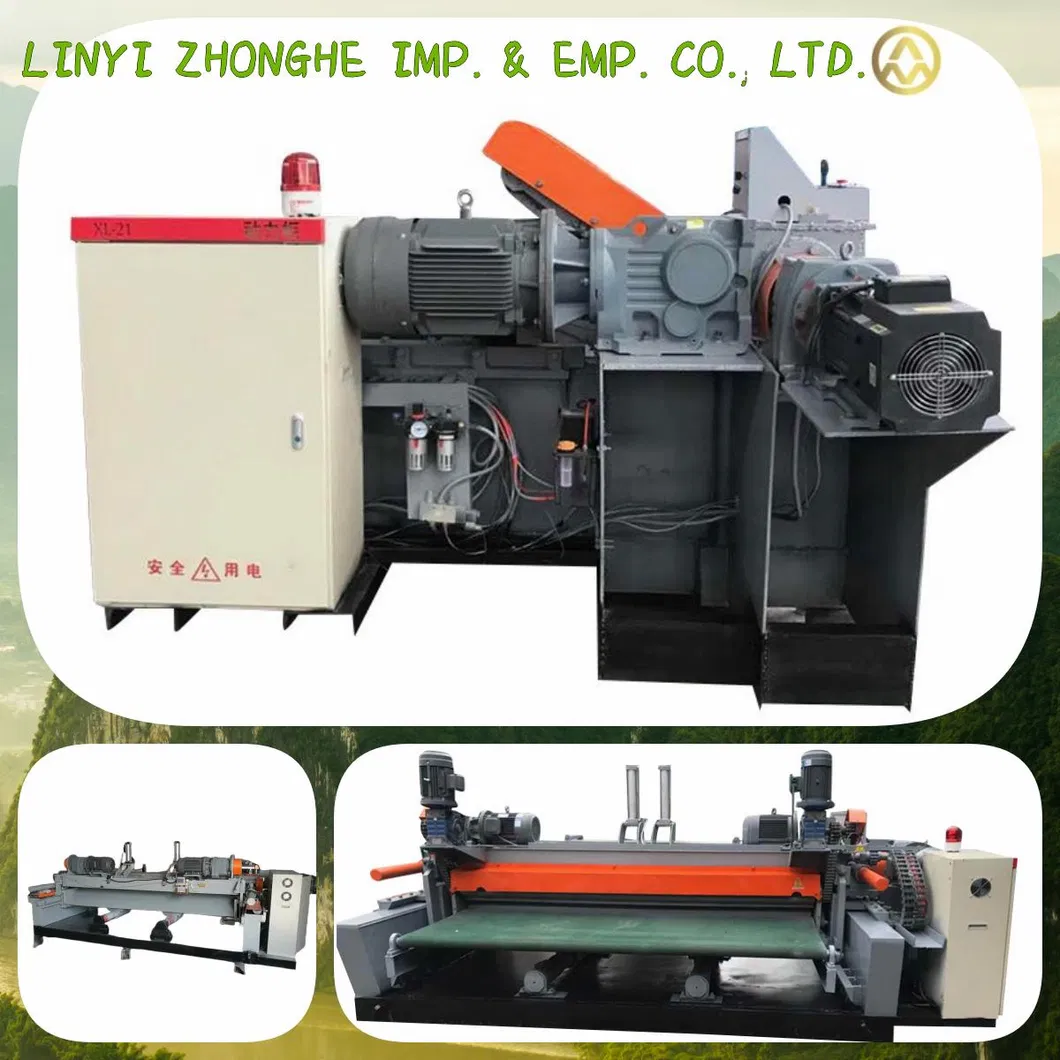 8 Feet Spindle Less Wood Veneer Peeling Cutting Machine