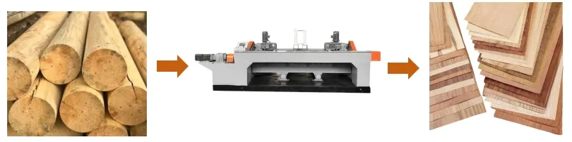 8 Feet Veneer Peeling Machine