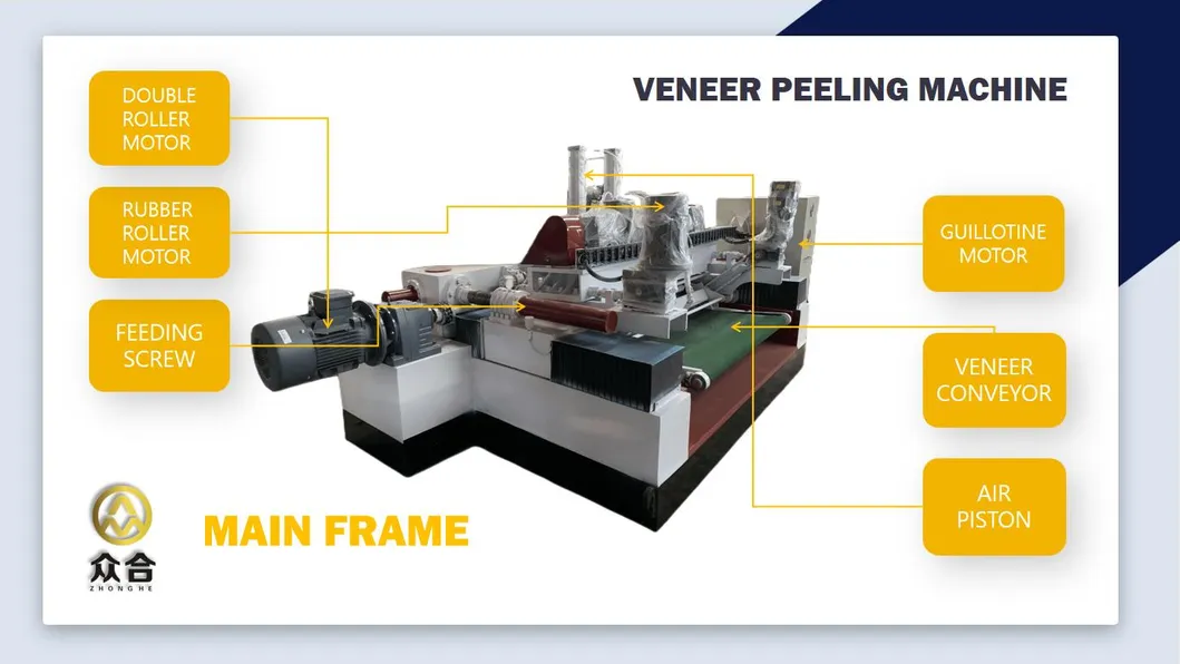 Advanced 2900 Spindle Veneer Peeling Lathe with Lifetime After-Sale Services