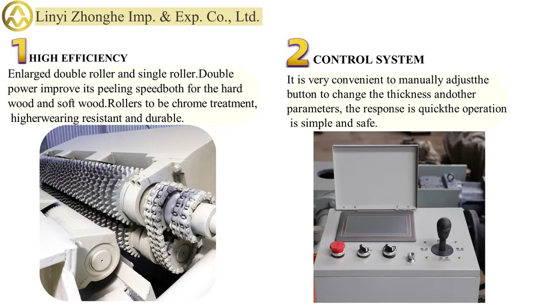 High-Efficiency Wood Veneer Peeling Machine for Plywood Manufacture