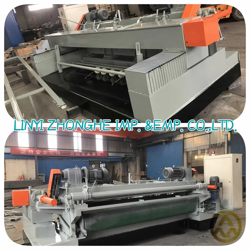 Spindle Less Veneer Peeling Cutting Machine with Guillotine