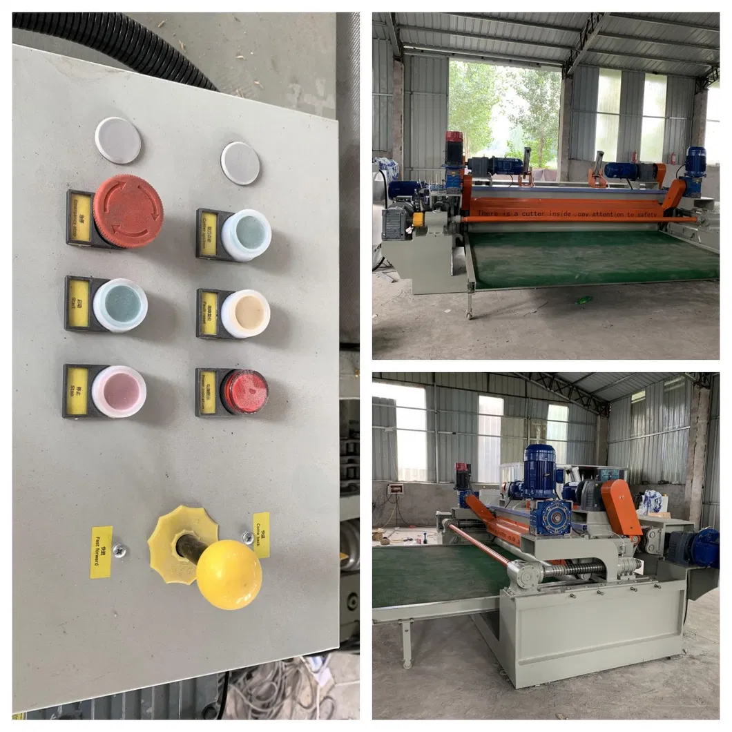 Spindle Less Wood Veneer Peeling Cutting Machine