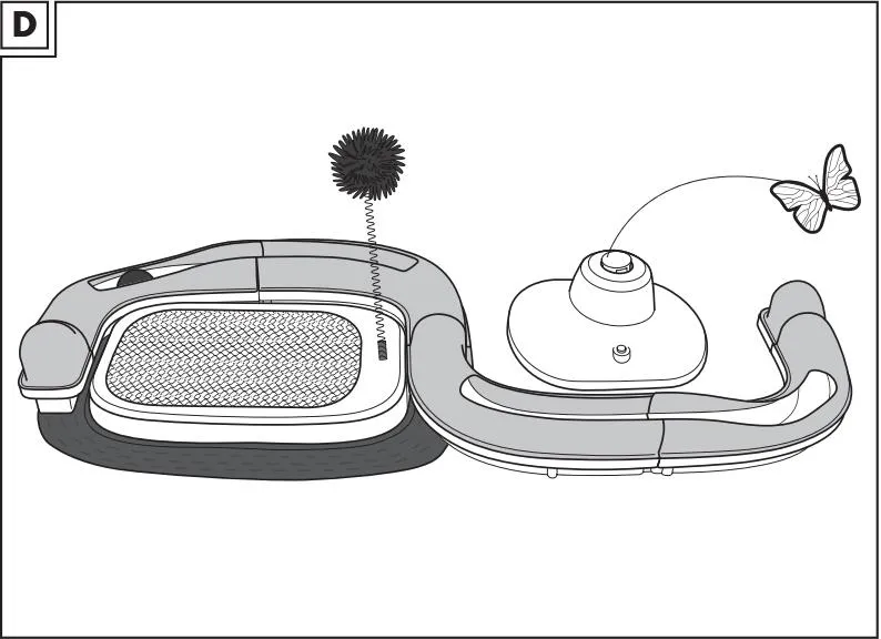 Play Circuit, Flutter Butterfly Toy Set for Cat