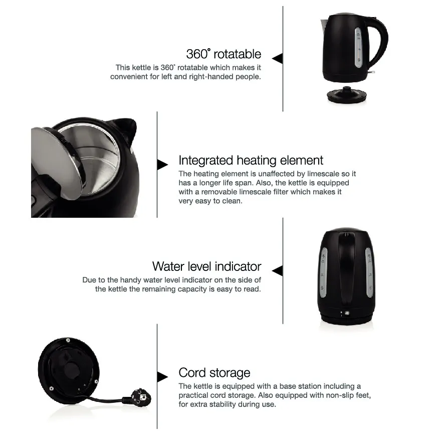 304s/S 1.7L Cordless Kettle