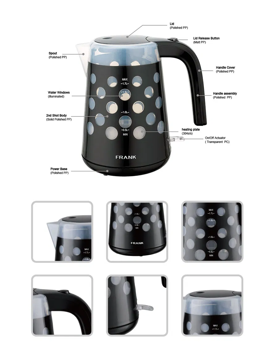 3PCS GS Approved Industry Leading High Satisfaction Multiple Repurchase Factory Price Plastic Kettle