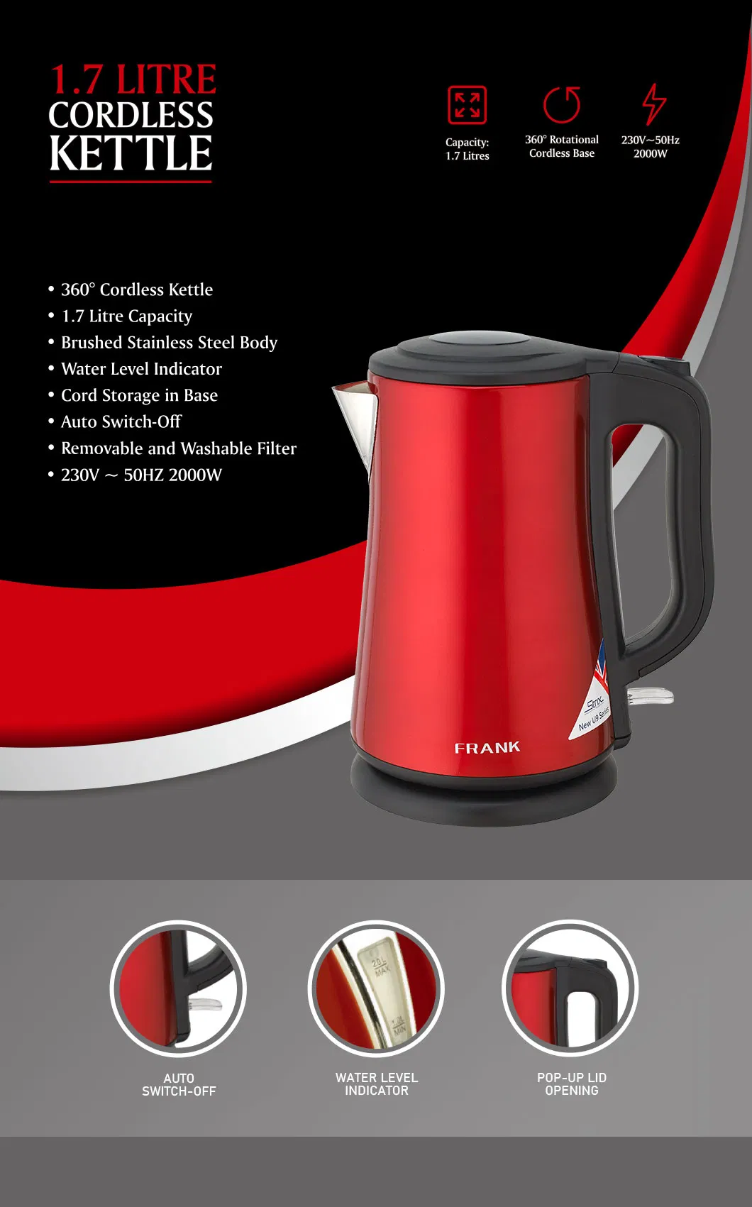 China Factory Cheap Price Good Quality Electric Kettle