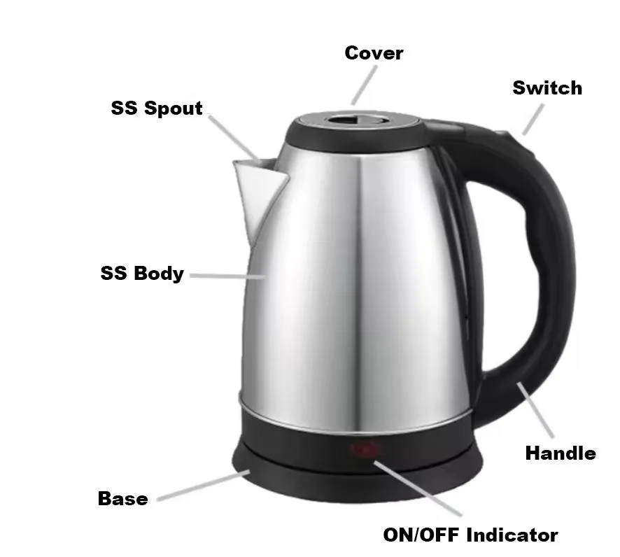 1500W 2.5L Stainless Steel Electric Kettle Home Use Kettle