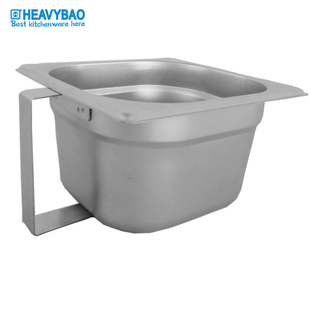 Heavybao 1/1 Stainless Steel Hotel Ice Cream Gastronorm Food Containers GN Pan For Restaurant Kitchen