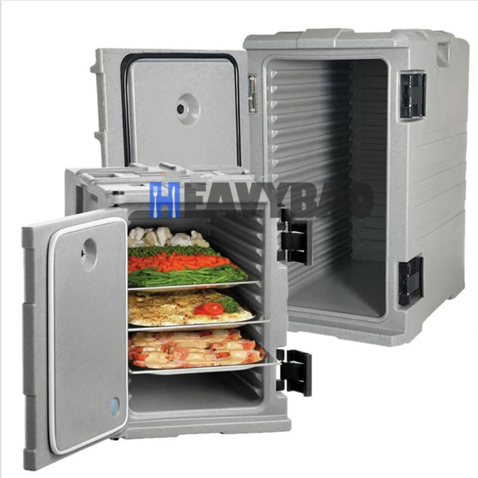 Heavybao 90L 120L Commercial Catering Keep Cold Warm Transport Container Holding Cabinet Thermo Box Insulated Food Pan Carrier