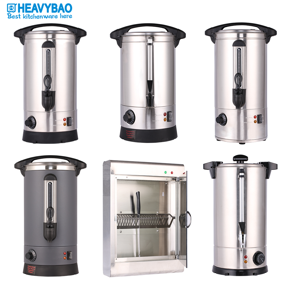 Heavybao Banquet Party Stainless Steel Warmer Heating Element Mulled Wine Water Boiler Tea Warming Urn