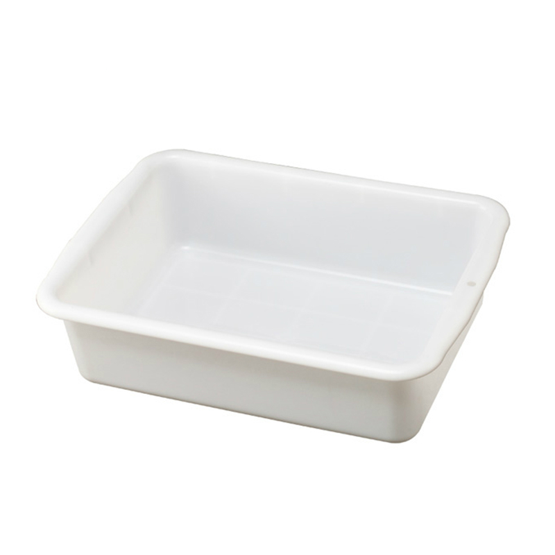 Heavybao Commercial 10-20L White Plastic PP Tray Storage Dish Tote Box For Hotel Kitchen Equipment