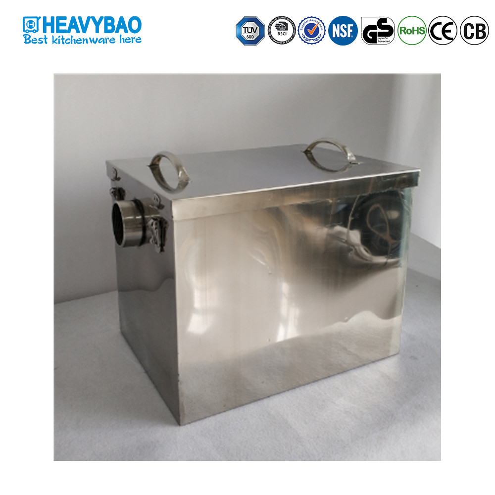 Heavybao Commercial Grease Trap Interceptor Stainless Steel Interceptor Grease Trap Tools For Kitchen