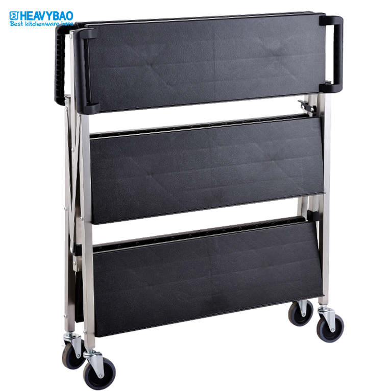 Heavybao Commercial Industrial Hospital Hotel Plastic Janitorial Tools Janitor Cart Cleaning Trolley