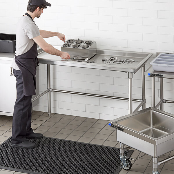 Heavybao Commercial Stainless Steel Food Preparation Work Table For Hotel Kitchen Sorting Table Utility Bench