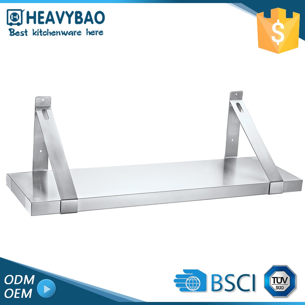 Heavybao Different Size Factory Supply Stainless Steel Wall Mounted Shelf For Microwave