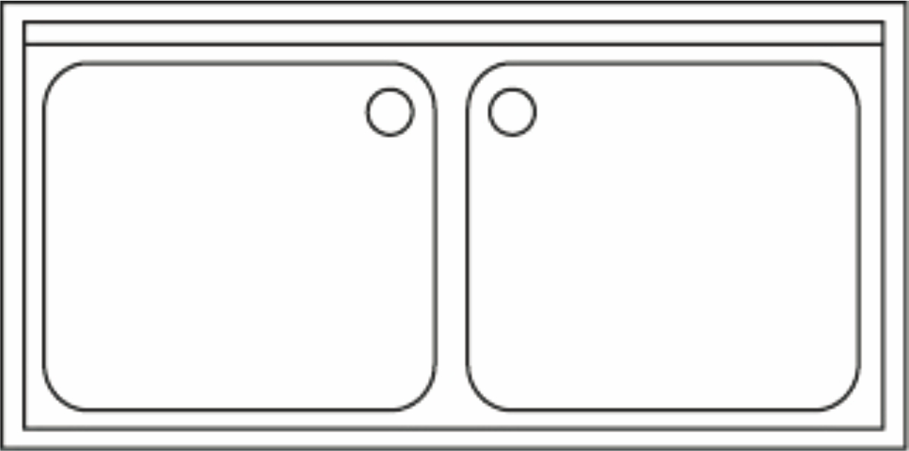 Heavybao Double Bowls Industrial restaurant commercial stainless steel kitchen Sink  With Back Splash