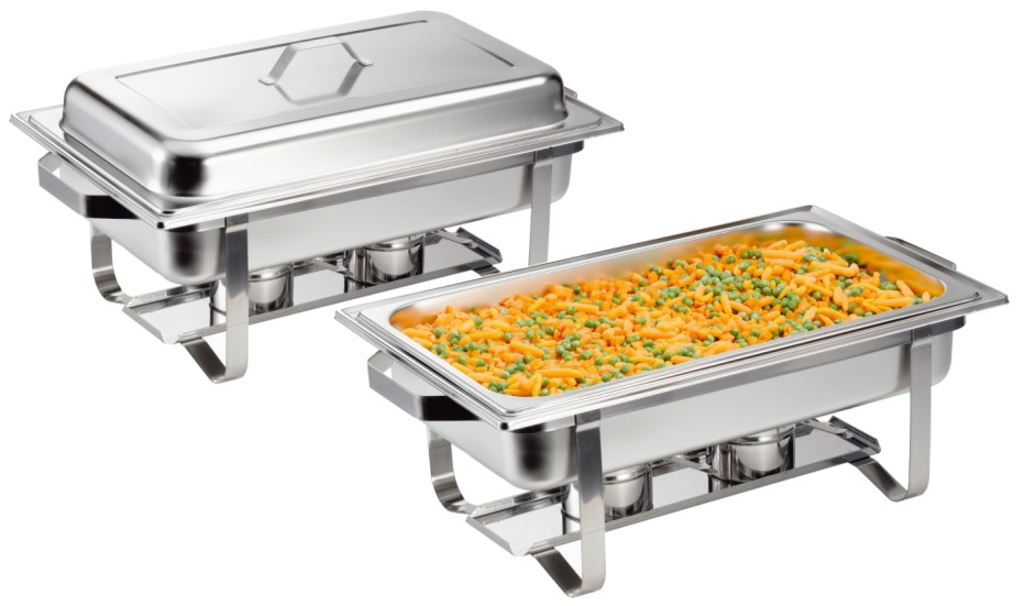 Heavybao Durable Stainless Steel 1/4 Gastronorm Container Food Tray Pan Hotel & Restaurant Buffet Metal Food Box GN PAN