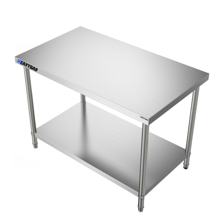 Heavybao Economic Commercial Hotel Restaurant Bakery Kitchen Equipment Stainless Steel Work Table With Round Tube