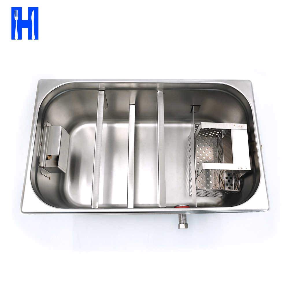 Heavybao Handmade Customizable Kitchen Food Processing Oil Water Separator Filter Grease Interceptor Stainless steel Grease Trap