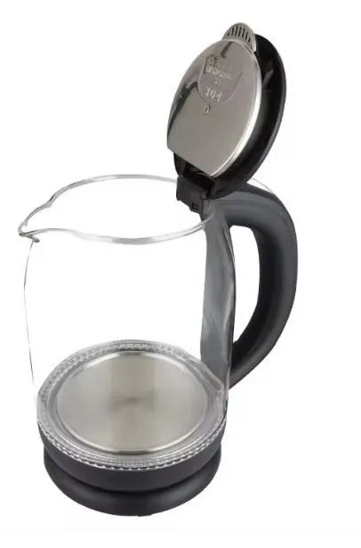 Automatically Turn off Portable Design Stainless Steel Glass Electric Kettle