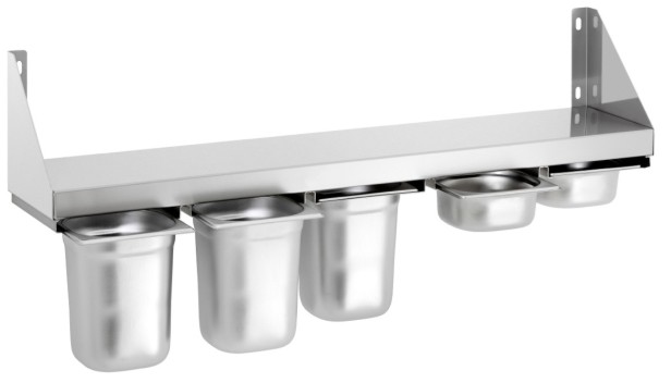 Heavybao Hot Sell Hotel Restaurant Kitchenware Stainless Steel Spice Shelves for 1/6 GN Pan