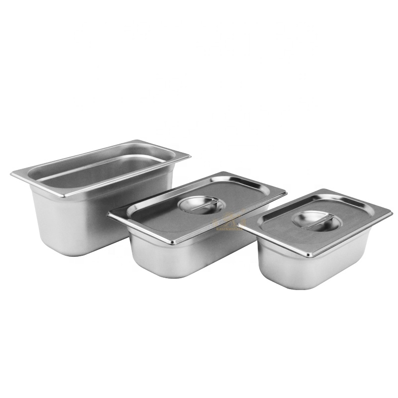 Heavybao Hotel Equipment Multi Sizes GN Pans Stainless Steel Cover Lid