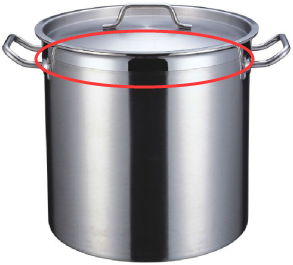 Heavybao Hotel Equipment Stainless Steel Kitchen Seal Net Soup Stock Pot Set With Handle Can Be Customized