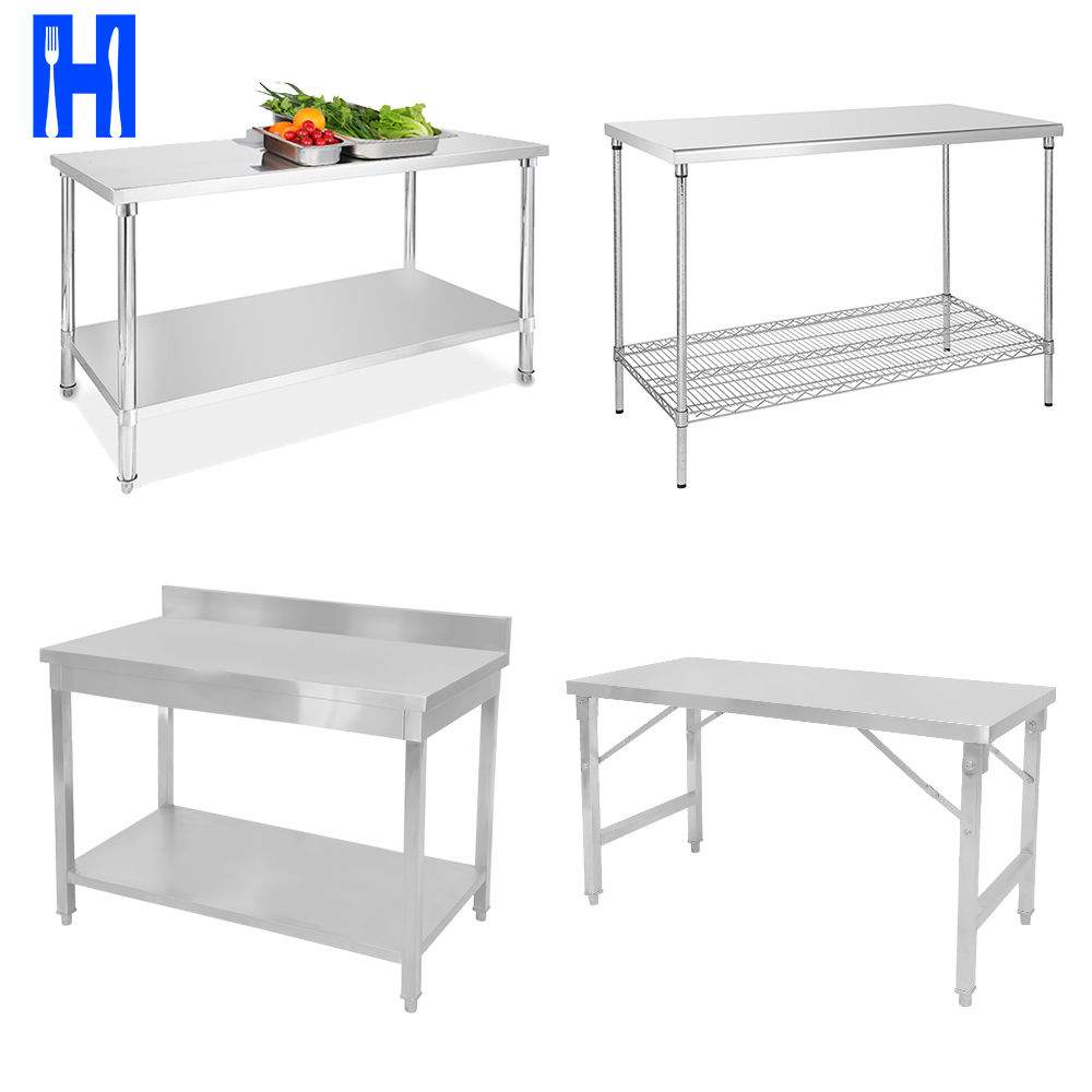 Heavybao Industrial Commercial Restaurant Worktable Catering Equipment Stainless Steel Kitchen Working Table