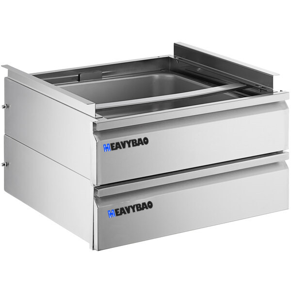 Hevybao Double-Stacked Drawer Set With Stainless Steel Front Work Table Drawer