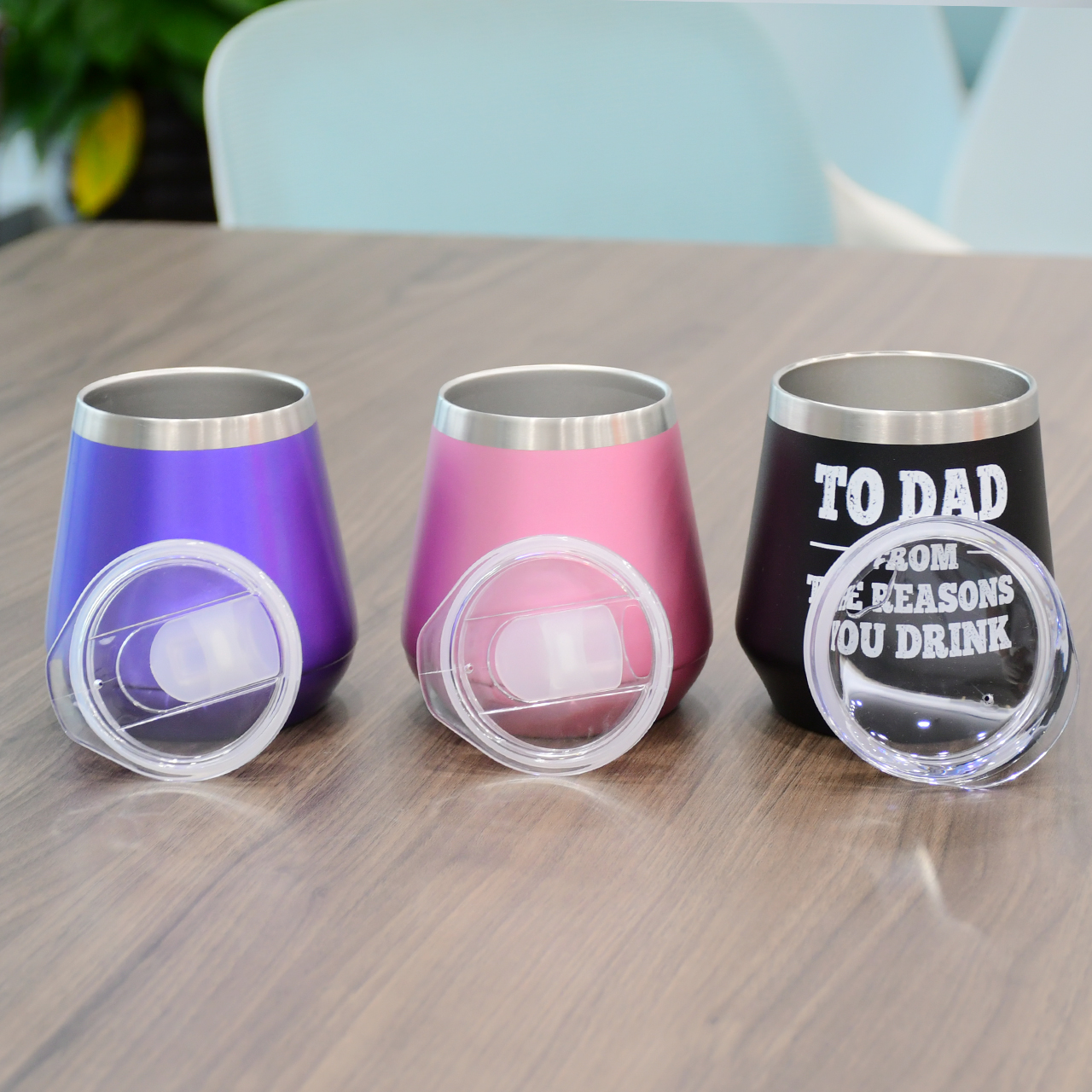 12oz customized color and logo Cute Durable Low MOQ 8/18 Stainless Steel Double Wall gift cup water cup coffee mug tumbler