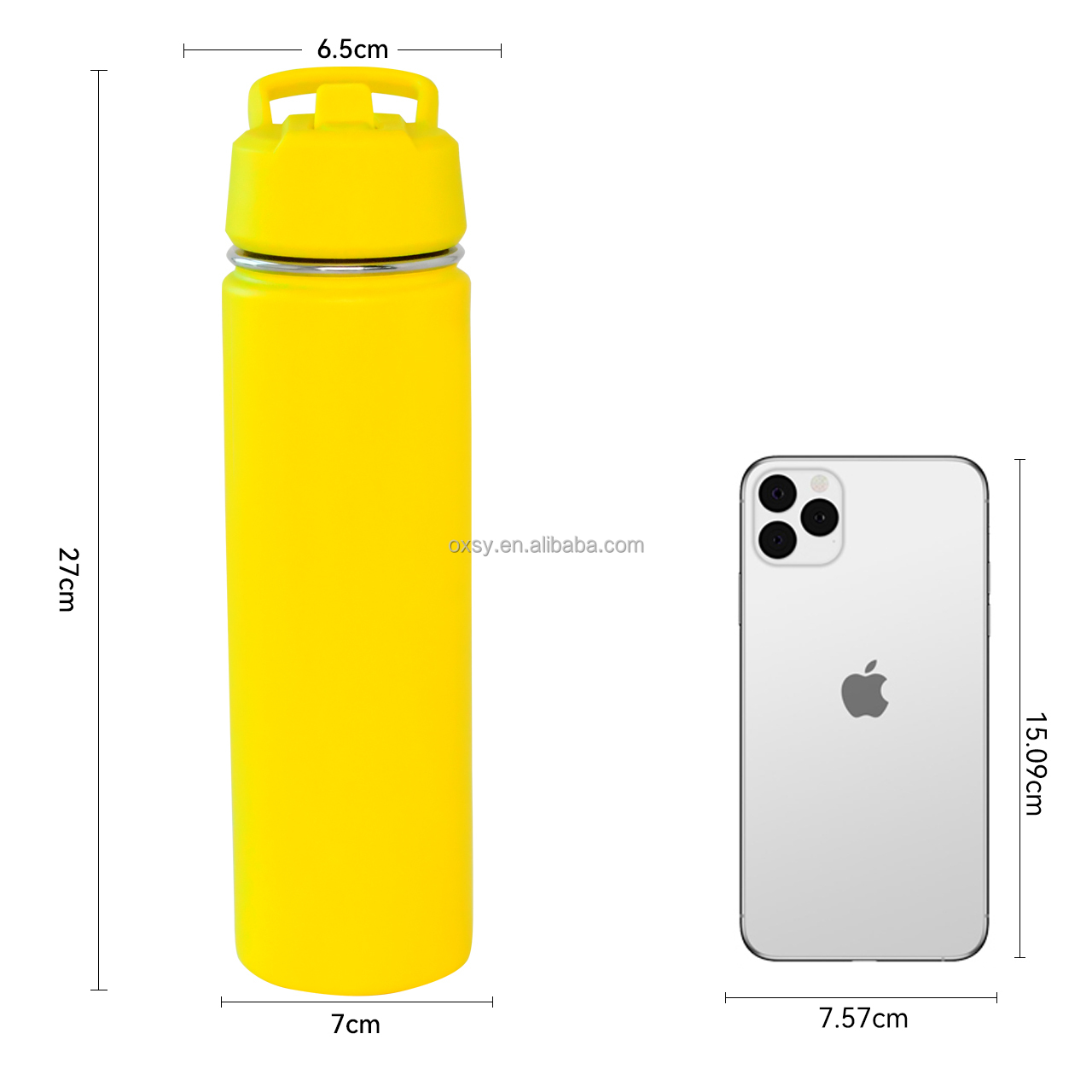 32oz OEM/ODM Custom space kettle thermos flask Stainless Steel double wall water bottle with slip straw handle lid