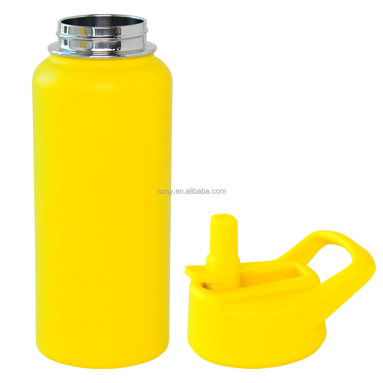 32oz OEM/ODM Custom space kettle thermos flask Stainless Steel double wall water bottle with slip straw handle lid