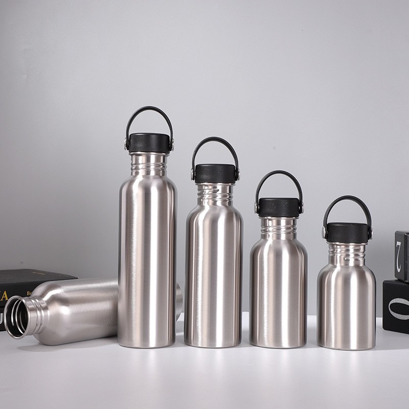 350ml/500ml/600ml/700ml/1000ml Classic Stainless Steel Vacuum Flask & Thermos for Camping with portable lid