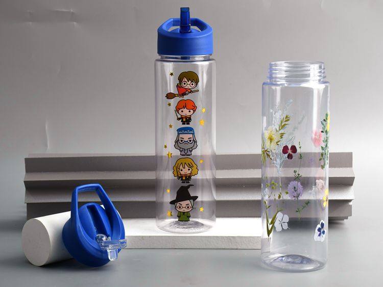 690ml Fashion Cartoon Design Sports Kids Water Bottles Plastic PP BPA Free Kids Water Bottles