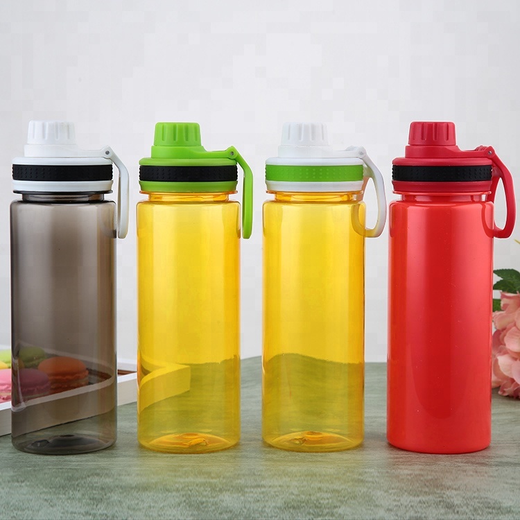 700ml Bpa Free Unisex Direct Drinking Tritan Water Bottle With Handgrip For Gym Sport