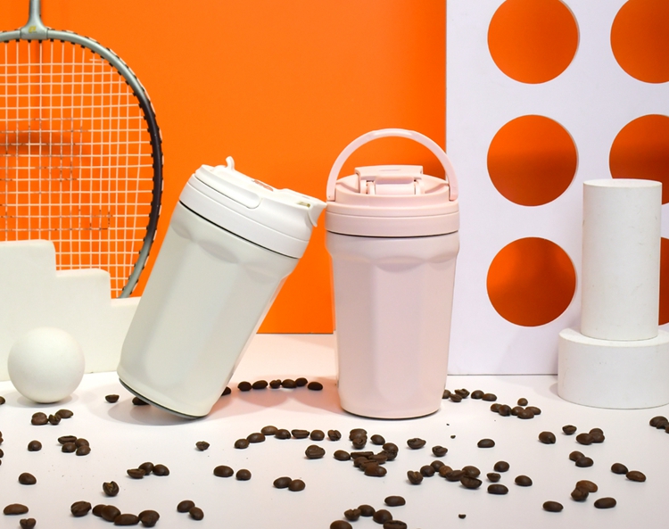 Discount eco friendly 12oz portable custom logo double wall stainless steel insulated custom printed thermo coffee mugs