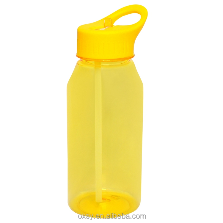 Eco friendly colourful drinkware bpa free  1L/32oz gym sport plastic water bottle With handle for Travel