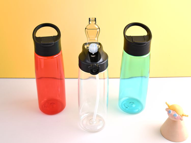 Eco friendly products Factory wholesale price drink bottle 800ml plastic sports water bottle with motivational time marker