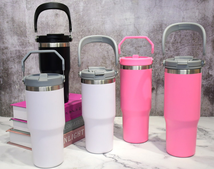 Factory wholesale price BLACK Double wall 304 stainless steel Travel  mugs with Multifunctional dust free cover