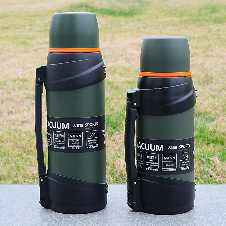 Hiking Camping Big Capacity outdoor hot &cold Double wall Vacuum flask stainless steel water bottle Travel pot thermos for sport