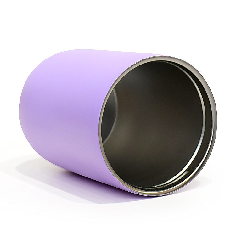 Japanese and Korean style custom color 304 stainless steel lovely violet kids bpa free water bottle with straw and lid