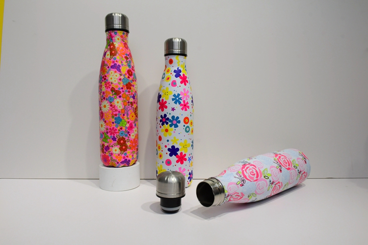 Manufacturer customizable BPA free vacuum flask 500ml/17oz Stainless steel double decker Cola thermos water bottle