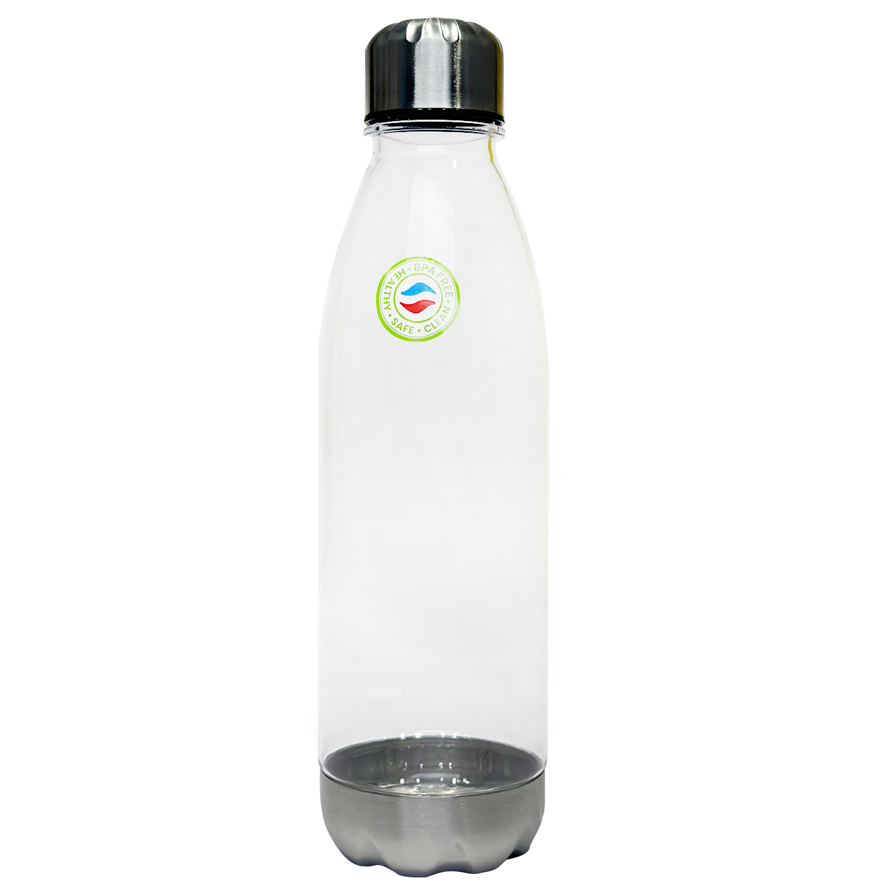 Multicolor BPA-Free Cola Shape Water Bottle Leakproof and Reusable with Stainless Steel Lid and Bottom for Sports