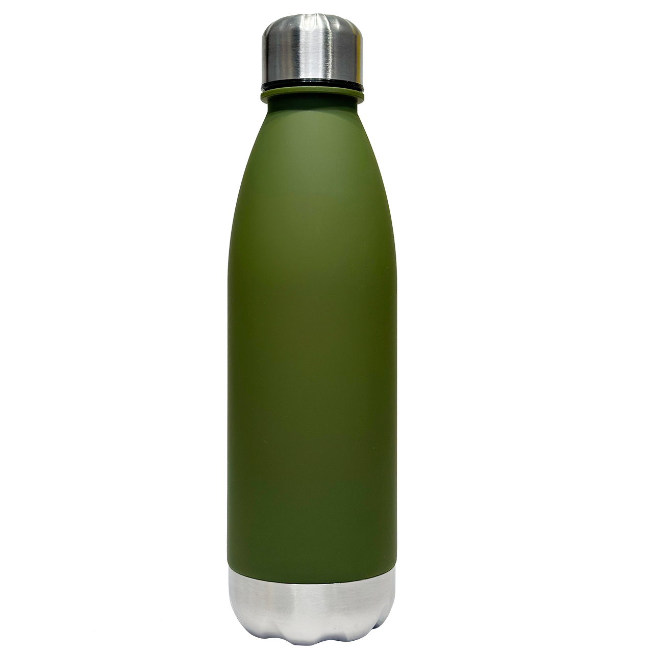 Multicolor BPA-Free Cola Shape Water Bottle Leakproof and Reusable with Stainless Steel Lid and Bottom for Sports