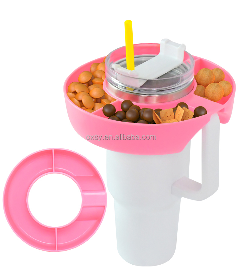 Multifunction OEM/ODM 40oz Large Capacity bpa free Insulated vacuum stainless steel car tumbler with Snack plate