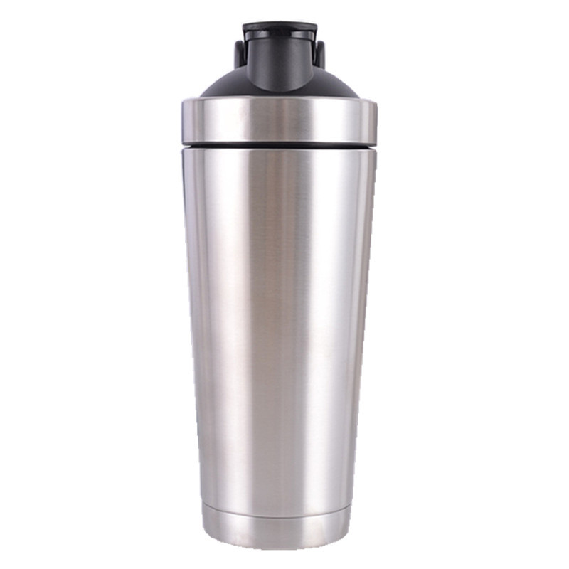 Outdoor Double Milkshake Mixing Cup Shaking Cup Protein Powder 304 Stainless Steel Vacuum Insulation Fitness Cup