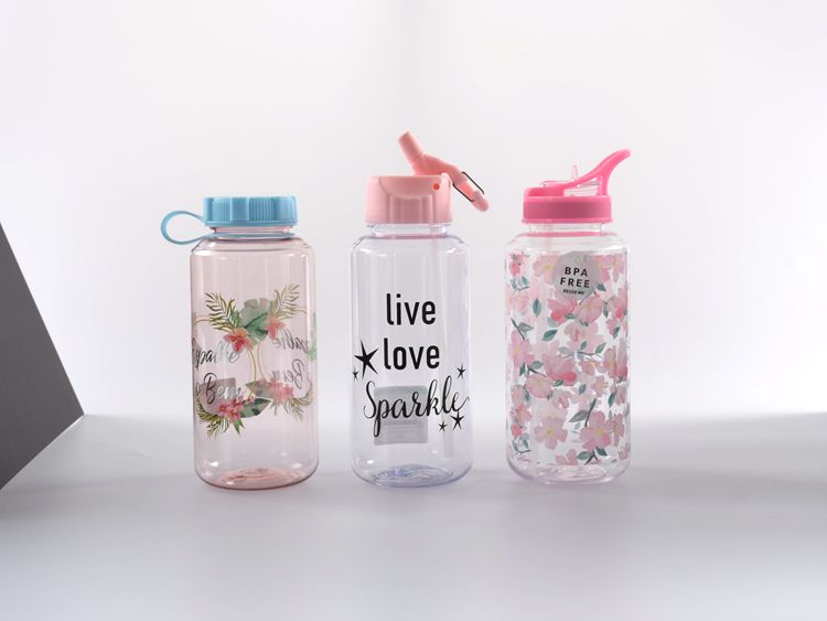 Water Bottles Cartoon Water Bottle Transparent Movement Cheap Plastic Wholesale Plastic Minimalist Running Drinkware Unisex