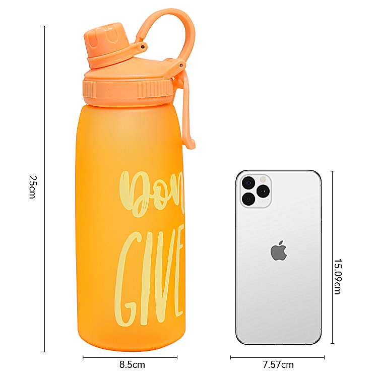 manufacturer direct selling wide mouth 32oz plastic water bottle with Multifunctional lid and silicone sealing ring